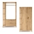 Lazar Wardrobe: Sleek Storage Solution 3D model small image 2