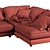 BELMONT S TurboSmooth Sofa 3D model small image 5