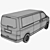 VW Transporter T5: Spacious 9-Seat Minibus 3D model small image 5