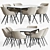Elegant Dining Set: Luca Chair & Canto Table 3D model small image 2