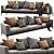 Modern Compact Flexform Romeo Sofa 3D model small image 2