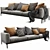 Modern Compact Flexform Romeo Sofa 3D model small image 5