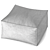 Sail Taupe Pouf: Relaxed Seating 3D model small image 4