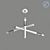 Troy Hendrix 3-Light Chemical Bronze 3D model small image 5