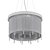 Modern Brass Ring Pendant Chandelier 3D model small image 2