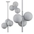 Modern Glass Pendant Lamp: Lampatron RINA 3D model small image 3