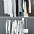 Sleek Floor Hanger: Ikea MULIG 3D model small image 5