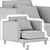 Delavega C33: Stylish Armchair for Modern Living 3D model small image 3