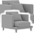 Delavega C33: Stylish Armchair for Modern Living 3D model small image 4