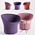 Modern Swivel Avalon Chair by Swedese 3D model small image 1