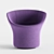 Modern Swivel Avalon Chair by Swedese 3D model small image 4