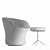 Modern Swivel Avalon Chair by Swedese 3D model small image 5