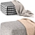 Modern Minotti Davis Pouf Set 3D model small image 3