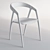 Modern Walnut DC09 Chair 3D model small image 7