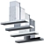 Elica Haiku 1200 Wall-Mounted Extractor 3D model small image 1