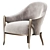 Charming Chic Chair with Elegant Touch 3D model small image 2