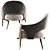 Charming Chic Chair with Elegant Touch 3D model small image 4