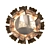 Elegant Camellia Wall Sconce 3D model small image 1