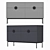 Stylish UNO Chest of Drawers: 140x81x42 cm 3D model small image 1