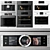 Bosch Kitchen Master Collection: Double Oven & Coffeemaker 3D model small image 1