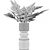 Elegant Fern Vase Bouquet 3D model small image 2