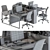 ErgoBoost Office Furniture Set 3D model small image 5