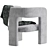 Elegant Tressel Chair: Lee Jofa 3D model small image 2