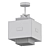 Sella-ch: Stylish Copper Ceiling Chandelier 3D model small image 2