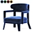 Compact Zoe Armchair: Small and Stylish 3D model small image 1