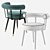 Elegant Eichholtz VICO Dining Chair 3D model small image 9