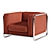 Modern Selene Upholstered Chair | Stylish and Comfortable 3D model small image 1