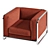 Modern Selene Upholstered Chair | Stylish and Comfortable 3D model small image 3