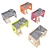 Legenda Kids Modular Bed & Stairs 3D model small image 3