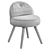 Elegant Chair Tender 3D model small image 5