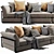 Modern Flexform Zeno Sofa - Stylish and Versatile 3D model small image 5