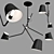 Elegant HARTAU Pendant Lights 3D model small image 1
