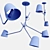 Elegant HARTAU Pendant Lights 3D model small image 3