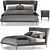 Luxurious Poliform Gentleman Bed 3D model small image 1