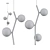 Elegant Glass Pendant Lamp 3D model small image 4