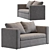 Jysk Skillebekk Sofa - Compact and Stylish Sleep Solution 3D model small image 1