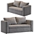 Jysk Skillebekk Sofa - Compact and Stylish Sleep Solution 3D model small image 2