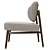 Luxury Velvet Hydra Chair 3D model small image 2