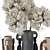 Pampas Bliss: Dried Bouquet in Ceramic Vase 3D model small image 2