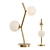 Title: Minimalist Glass Sphere Desk Lamp 3D model small image 1