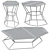 ARKETIPO Rebus Coffee Table 3D model small image 4