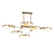 Brass LED Ring Chandelier 3D model small image 1