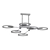 Brass LED Ring Chandelier 3D model small image 2