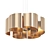 Modern Glass Pendant Chandelier 3D model small image 1