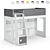 Modular Children's Bed Set - Legenda K42C + LP42B 3D model small image 6