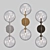 Sleek Glass Globe Linear Sconce 3D model small image 3